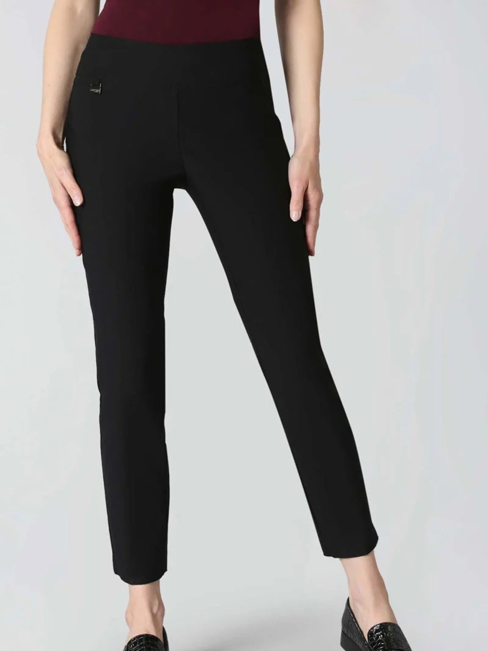 Lisette L Montreal 801 28" Ankle Pant size 12 black 2 pairs